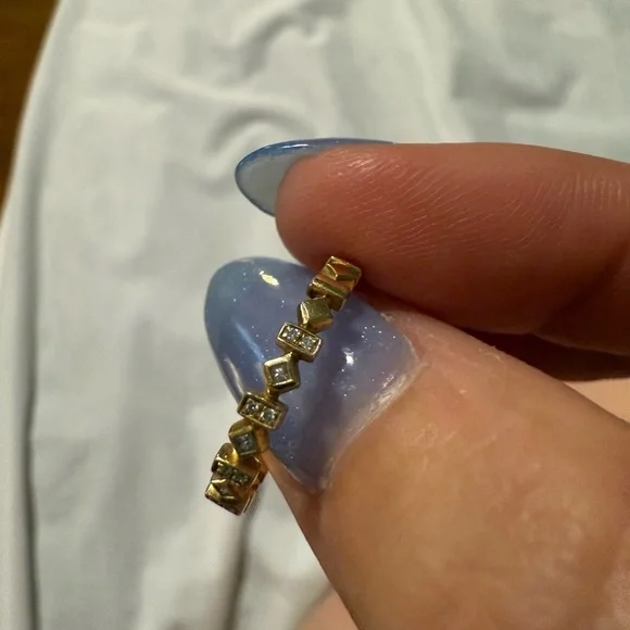 Bony Levy Liora 18k Gold Diamond Stacking Band Ring Nordstrom 6.5 - Picture 10 of 11